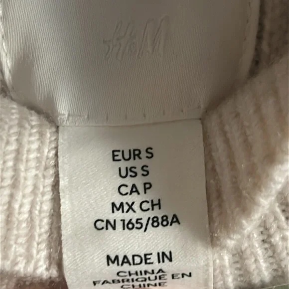 New H & M Fitted Mock Neck Plush Ribbed Long Sleeve Sweater Dress - Picture 9 of 12